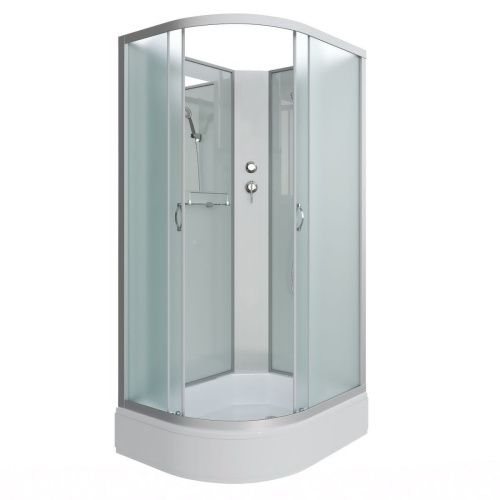 Душевая кабина Niagara Classic 330844RBK 100х80 асимметричная без крыши ориентация правая