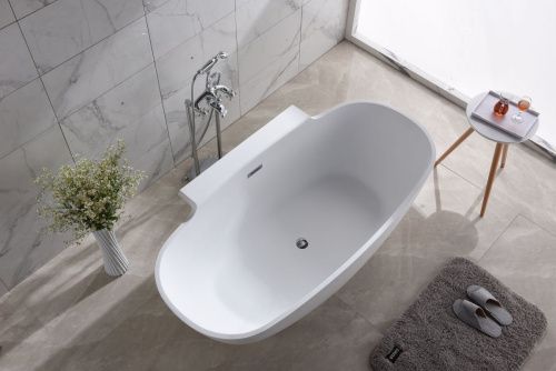 Ванна из искусственного камня Timo LUMI LUMI1770 180х90 отдельностоящая овальная - фото 2