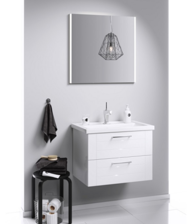 Тумба под раковину Aqwella Y MAN01082 80х50 подвесная цвет белый