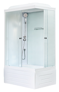 Душевая кабина Royal Bath ВР RB8100BP5-WC-L 100х80 прямоугольная с крышей ориентация левая