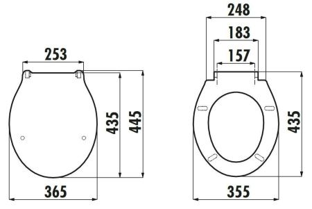 Крышка сиденье для унитаза Creavit  KC0001.01.0000E