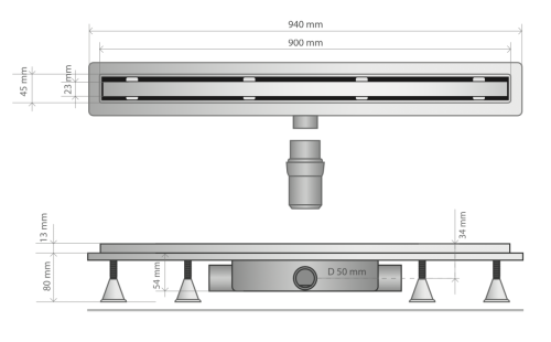 Душевой лоток OMP Tea Basicflow 4943.303.8 - фото 2