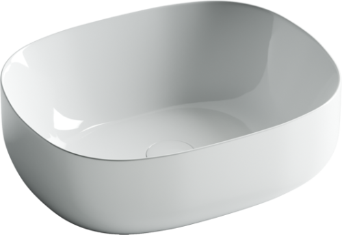 Раковина из сантехнического фарфора Ceramica Nova ELEMENT CN6018 50х40 накладная цвет белый без отверстий под смеситель - фото 2