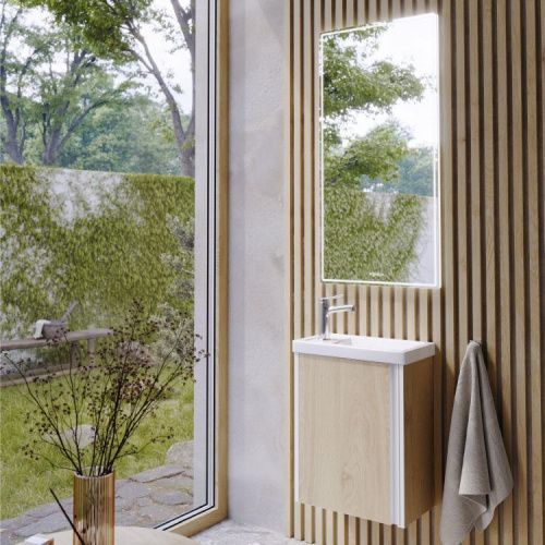 Зеркало с подсветкой Aqwella Y UM0204 40х90 подвесное - фото 2