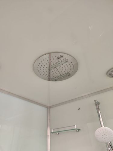 Душевая кабина Frank 175009 90х90 четверть круга с крышей ориентация универсальная - фото 4