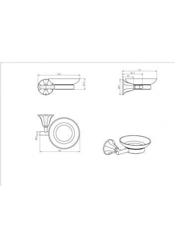 Мыльница CeramaLux Biatrichi 73004-1 - фото 2