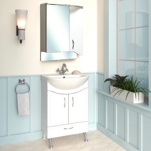 Зеркало-шкаф Runo Севилья 00000000799 50х80 подвесной цвет белый - фото 3