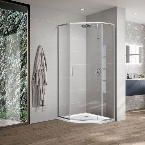 Душевой уголок Vincea Slim-U VSP-2SU900CL 90х90 стекло прозрачное профиль хром без поддона