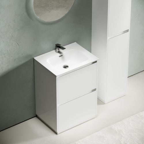 Тумба под раковину Sancos Libra Floor LB60FW 60х50 напольная цвет белый - фото 4