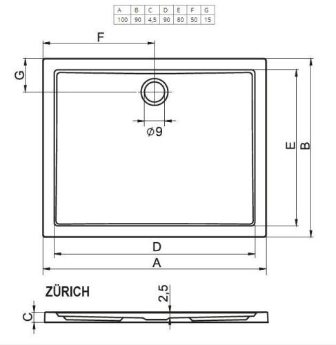 Ванна акриловая Riho Rethink B106001105 180х80 пристенная прямоугольная - фото 2