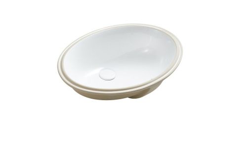 Раковина из сантехнического фарфора Aquatek AQ0181-00 50х40 встраиваемая цвет белый без отверстий под смеситель