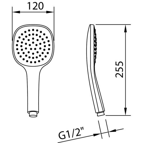 Душевая лейка Clever STYLE AIR 99612 цвет хром - фото 4