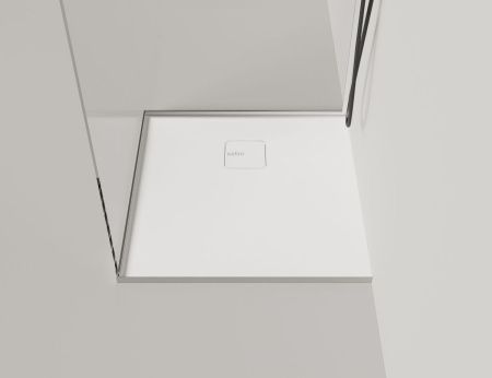 Душевой поддон из искусственного камня Salini OASI 120323MF 80х80 белый