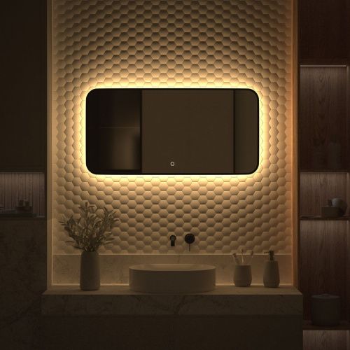 Зеркало с подсветкой Defesto AURA DF 2975SH 100х50 подвесное - фото 5
