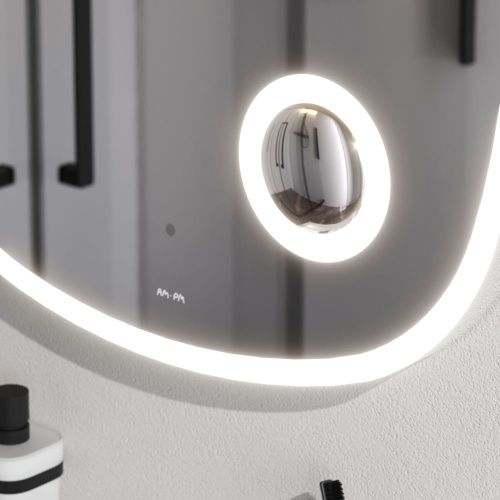 Зеркало с подсветкой Am.Pm Func M8FMOX0653SA 70х70 подвесное - фото 5