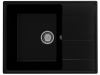 Кухонная мойка Ulgran Quartz Prima 650-07 65х50 цвет черный поверхность матовая