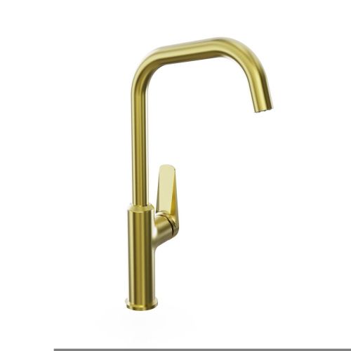 Смеситель для кухни Tokito KIN TOK-KIN-1013 на мойку золото - фото 2