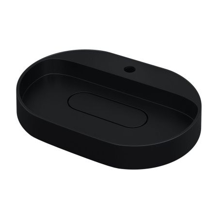 Раковина из искусственного камня Uperwood Tanos Quartz 291030524 60х40 накладная цвет черный