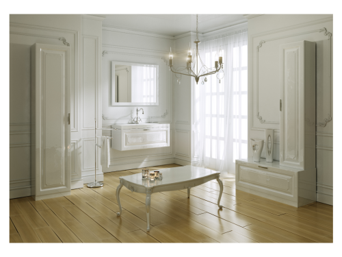 Тумба под раковину Aqwella Y Emp.03.10/W 100х40 напольная цвет белый - фото 3