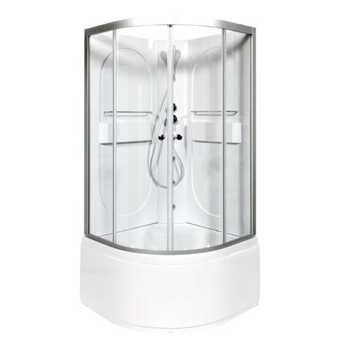 Душевая кабина AvaCan L610NGM 100х100 четверть круга без крыши ориентация универсальная - фото 2