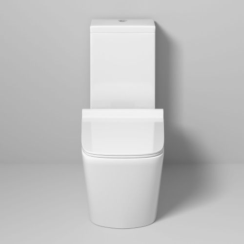 Унитаз напольный с бачком Grossman Falcon GR-4400S белый с сиденьем микролифт безободковый каскадный смыв - фото 3