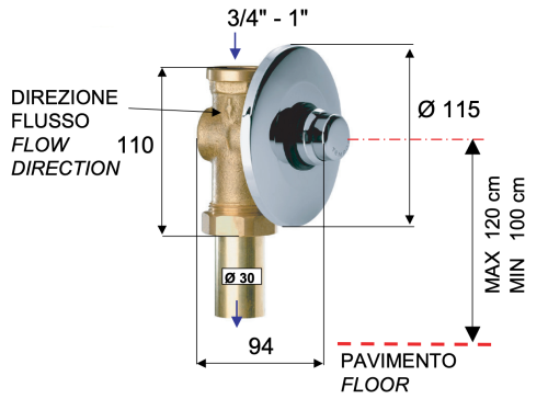 Кран порционный Remer Tempor TE171 - фото 2