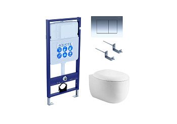 Сет унитаз + инсталляция Aquatek SET AQUATEK АЛЬТАИР cm-010 4в1