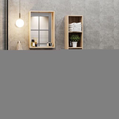 Тумба под раковину Onika Тимбер 105034 50х40 напольная цвет белый/бежевый - фото 4