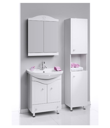 Зеркало-шкаф Aqwella Y FR0406 70х80 подвесной цвет белый - фото 2