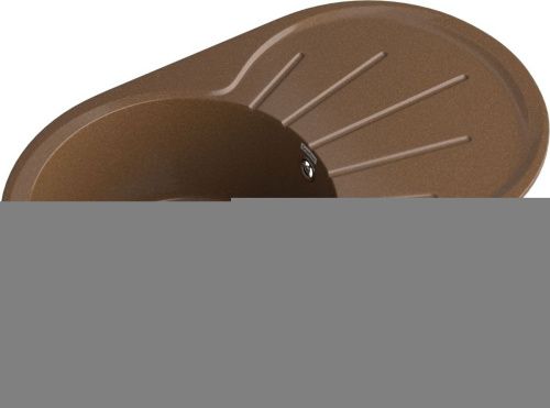 Кухонная мойка Granfest Rondo R-750L терракот 75х45 цвет серый поверхность матовая - фото 2