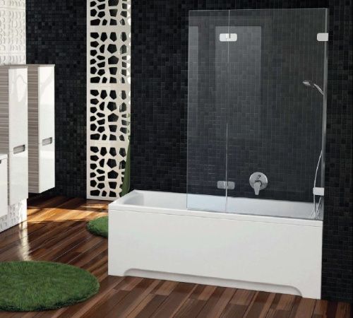 Душевая шторка на ванну Ravak BVS2 7ULA0A00Z1 100х150 стекло прозрачное профиль хром ориентация левая - фото 3