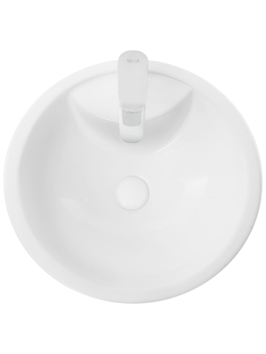 Раковина из сантехнического фаянса WeltWasser WW SK 10000005491 50 см напольная цвет белый 1 отверстие под смеситель - фото 3