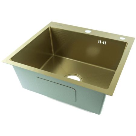 Кухонная мойка Fmark FSC5050C 50х50 цвет золото поверхность матовая