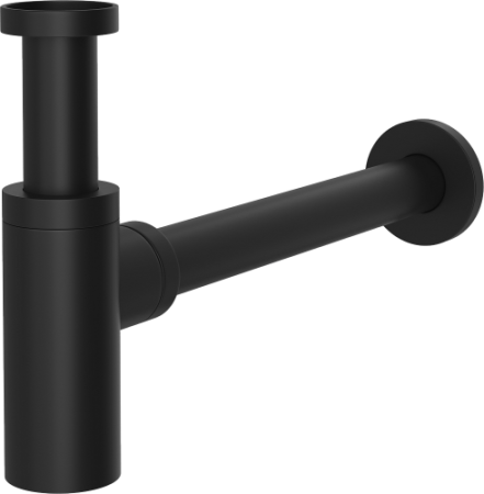 Комплект: Донный клапан Stworki SW-001BK черный матовый + Сифон SD-001BK черный матовый (1034987)