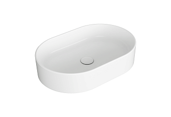 Раковина из сантехнического фаянса Simas Folio FO02bi 60х40 накладная цвет белый без отверстий под смеситель