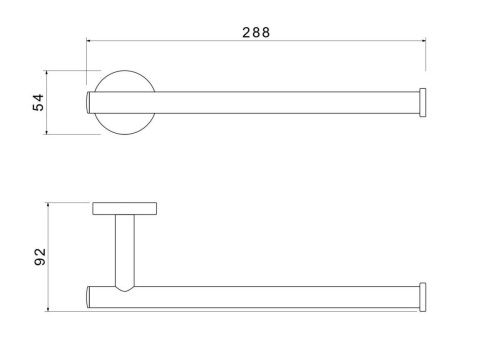 Полотенцедержатель Aquatek ОБЕРОН AQ4219MB - фото 3