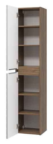 Шкаф-пенал Brevita Chester CHE-05035-4950По 40х170 подвесной цвет серый/коричневый - фото 5