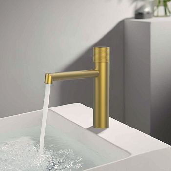 Смеситель Vincea Desire VBF-1D3BG на раковину золото