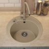 Кухонная мойка Uperwood Quartz Premium UPD-01 3910202101 50х50 цвет бежевый поверхность матовая