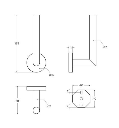 Бумагодержатель Cezares RELAX RELAX-PHV-GM - фото 2