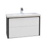 Тумба под раковину Roca Ronda ZRU9302965 80х40 подвесная цвет белый/серый