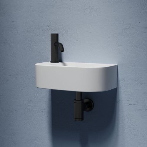 Раковина из сантехнического фарфора Ceramica Nova ELEMENT CN6066R 40х20 подвесная цвет белый 1 отверстие под смеситель - фото 5