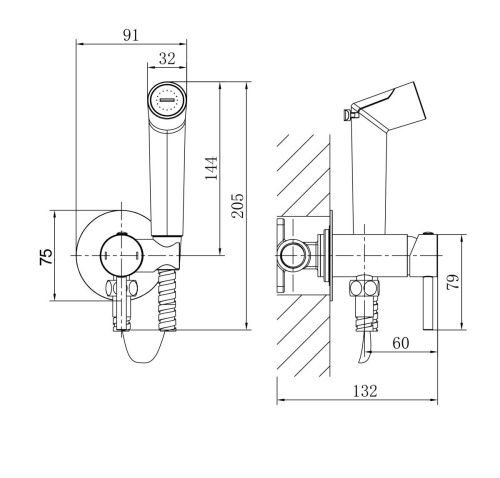 Гигиенический душ со смесителем Grossman Solis 502.K35.07.420 серый - фото 5