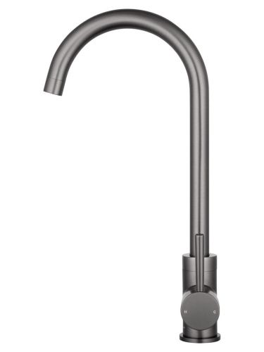 Смеситель для кухни Wonzon & Woghand WW-A21102-BGG на мойку серый - фото 2