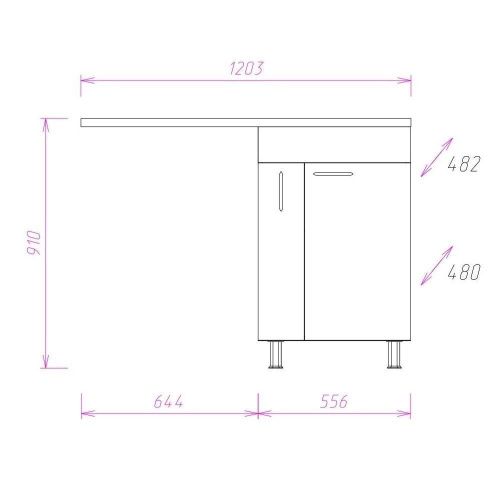 Тумба под раковину Onika Нави 106021 60х50 напольная цвет белый - фото 3