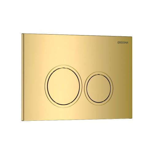 Клавиша смыва механическая Grossman Galaxy 700.K31.01.300.300 цвет золото - фото 2