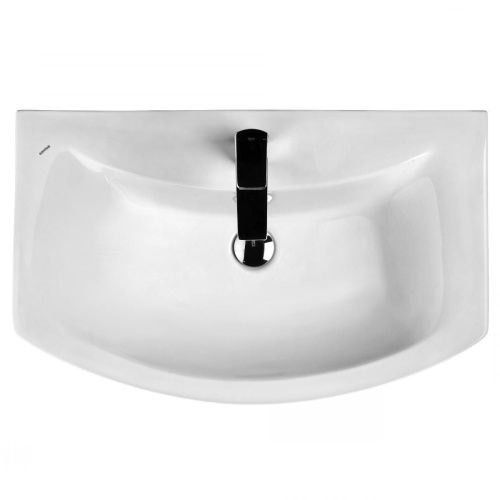 Раковина керамическая Onika Балтика 1WH207776 70х40 накладная цвет белый 1 отверстие под смеситель - фото 2