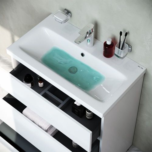 Тумба под раковину Am.Pm Gem S M91FSX0752WG 80х40 напольная цвет белый - фото 5