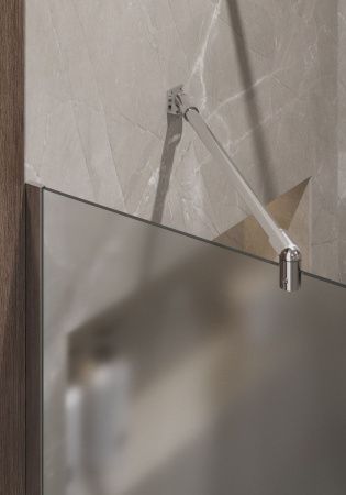 Душевая перегородка Timo T12 120х195 стекло матовое профиль хром