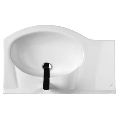 Раковина из сантехнического фарфора Santek Коралл WH110225 80х50 накладная цвет белый - фото 3